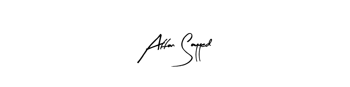 The best way (Arty Signature) to make a short signature is to pick only two or three words in your name. The name Affan Sayyed include a total of six letters. For converting this name. Affan Sayyed signature style 8 images and pictures png