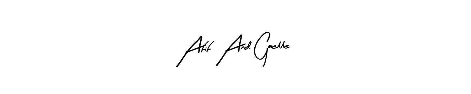 Make a beautiful signature design for name Afif And Gaelle. Use this online signature maker to create a handwritten signature for free. Afif And Gaelle signature style 8 images and pictures png