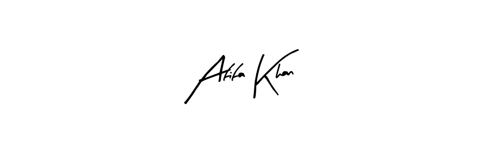 How to make Afifa Khan name signature. Use Arty Signature style for creating short signs online. This is the latest handwritten sign. Afifa Khan signature style 8 images and pictures png