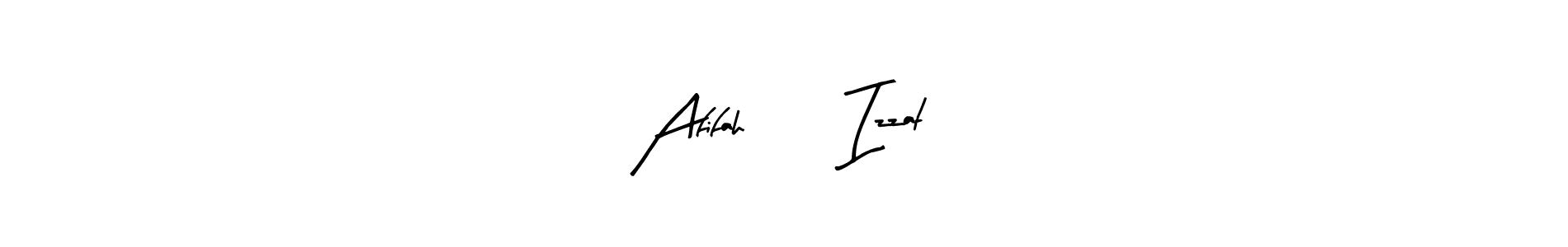 You should practise on your own different ways (Arty Signature) to write your name (Afifah ❤️ Izzat) in signature. don't let someone else do it for you. Afifah ❤️ Izzat signature style 8 images and pictures png