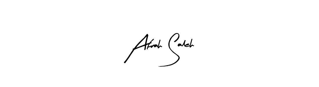 How to make Afrah Saleh signature? Arty Signature is a professional autograph style. Create handwritten signature for Afrah Saleh name. Afrah Saleh signature style 8 images and pictures png