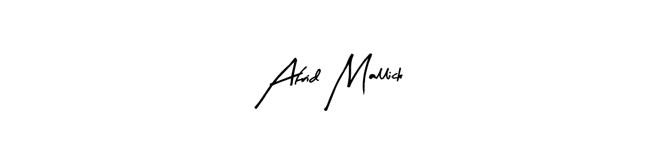 Make a beautiful signature design for name Afrid Mallick. Use this online signature maker to create a handwritten signature for free. Afrid Mallick signature style 8 images and pictures png