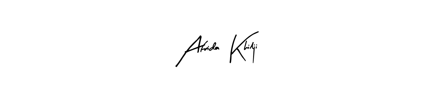 Afrida  Khilji stylish signature style. Best Handwritten Sign (Arty Signature) for my name. Handwritten Signature Collection Ideas for my name Afrida  Khilji. Afrida  Khilji signature style 8 images and pictures png