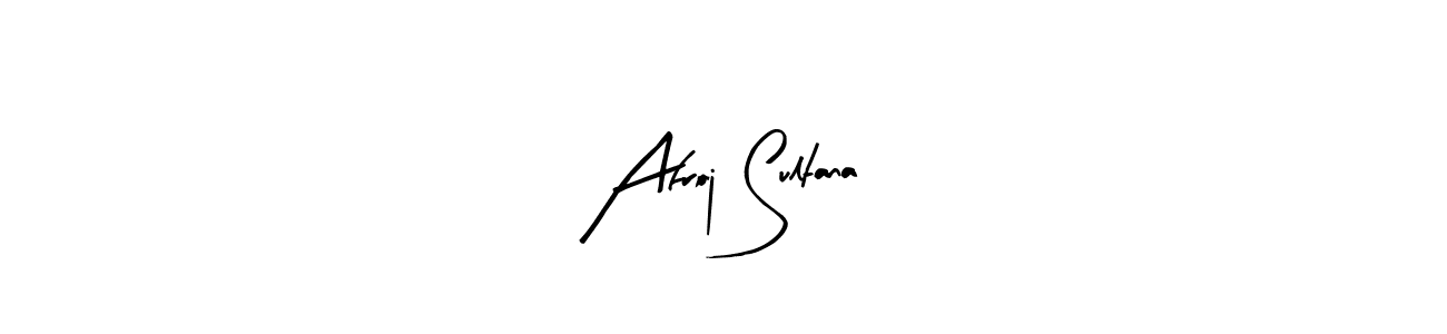 How to make Afroj Sultana name signature. Use Arty Signature style for creating short signs online. This is the latest handwritten sign. Afroj Sultana signature style 8 images and pictures png