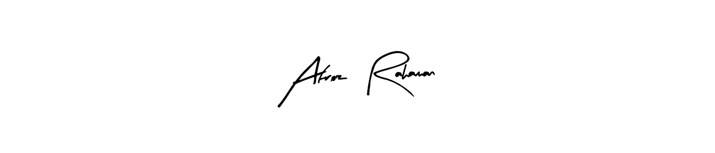 Design your own signature with our free online signature maker. With this signature software, you can create a handwritten (Arty Signature) signature for name Afroz  Rahaman. Afroz  Rahaman signature style 8 images and pictures png