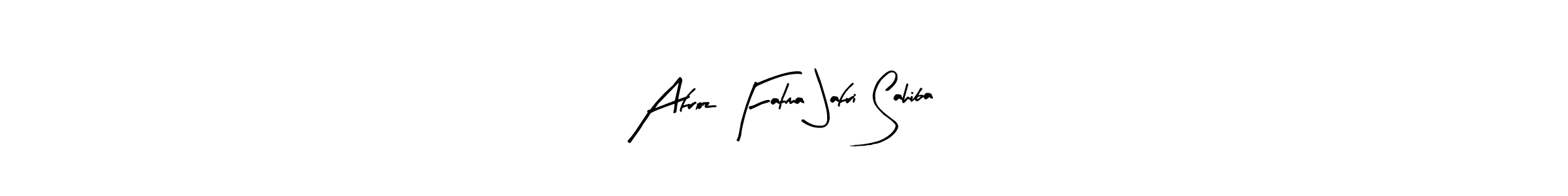 You should practise on your own different ways (Arty Signature) to write your name (Afroz Fatma Jafri Sahiba) in signature. don't let someone else do it for you. Afroz Fatma Jafri Sahiba signature style 8 images and pictures png
