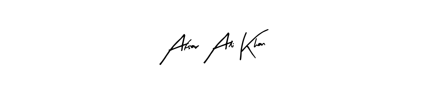 Make a beautiful signature design for name Afsar Ali Khan. Use this online signature maker to create a handwritten signature for free. Afsar Ali Khan signature style 8 images and pictures png