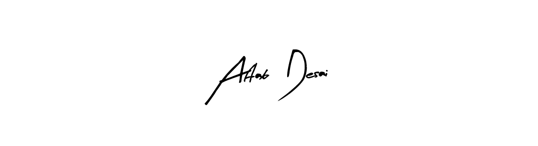 Aftab Desai stylish signature style. Best Handwritten Sign (Arty Signature) for my name. Handwritten Signature Collection Ideas for my name Aftab Desai. Aftab Desai signature style 8 images and pictures png