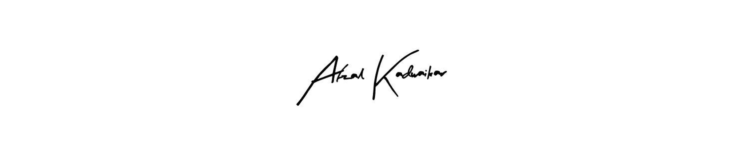 How to make Afzal Kadwaikar name signature. Use Arty Signature style for creating short signs online. This is the latest handwritten sign. Afzal Kadwaikar signature style 8 images and pictures png