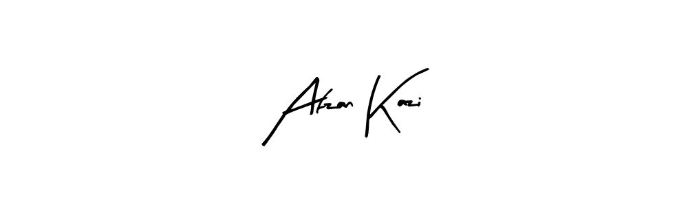 Make a beautiful signature design for name Afzan Kazi. With this signature (Arty Signature) style, you can create a handwritten signature for free. Afzan Kazi signature style 8 images and pictures png