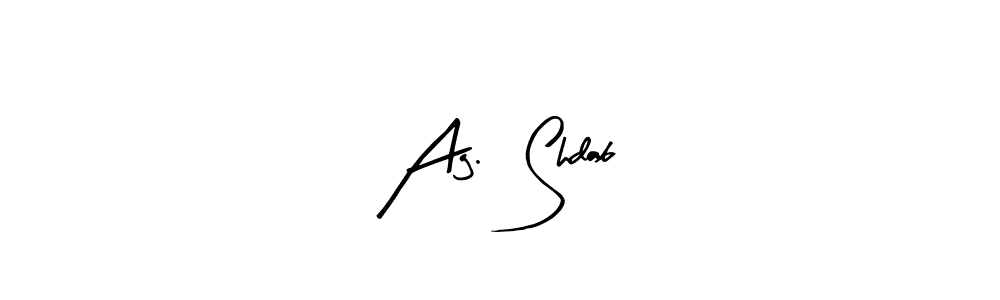 if you are searching for the best signature style for your name Ag.  Shdab. so please give up your signature search. here we have designed multiple signature styles  using Arty Signature. Ag.  Shdab signature style 8 images and pictures png