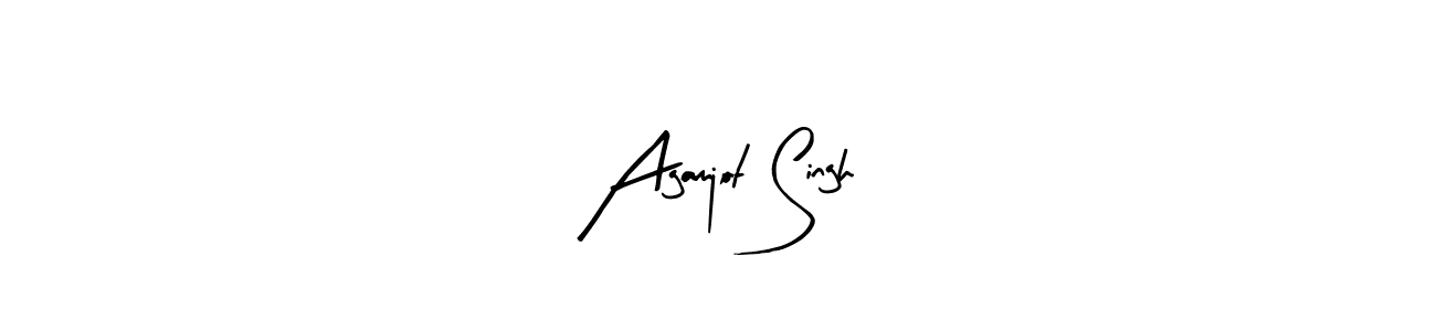 You should practise on your own different ways (Arty Signature) to write your name (Agamjot Singh) in signature. don't let someone else do it for you. Agamjot Singh signature style 8 images and pictures png