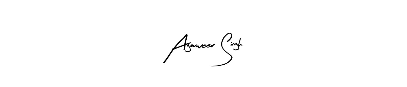 How to make Agamveer Singh name signature. Use Arty Signature style for creating short signs online. This is the latest handwritten sign. Agamveer Singh signature style 8 images and pictures png