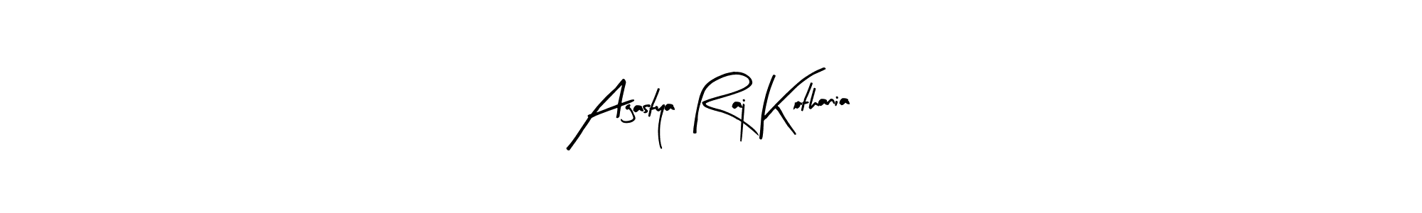 Use a signature maker to create a handwritten signature online. With this signature software, you can design (Arty Signature) your own signature for name Agastya Raj Kothania. Agastya Raj Kothania signature style 8 images and pictures png