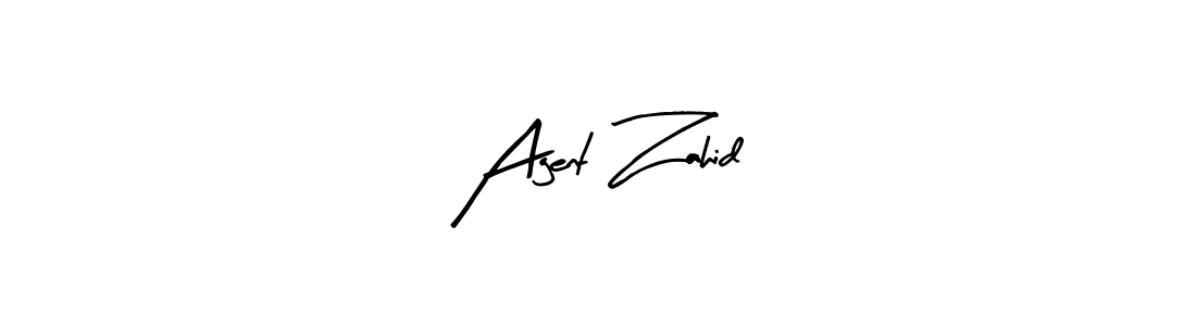 How to make Agent Zahid signature? Arty Signature is a professional autograph style. Create handwritten signature for Agent Zahid name. Agent Zahid signature style 8 images and pictures png