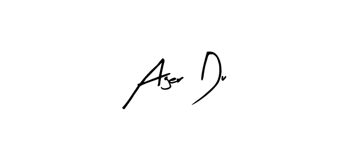 Make a beautiful signature design for name Ager Du. With this signature (Arty Signature) style, you can create a handwritten signature for free. Ager Du signature style 8 images and pictures png