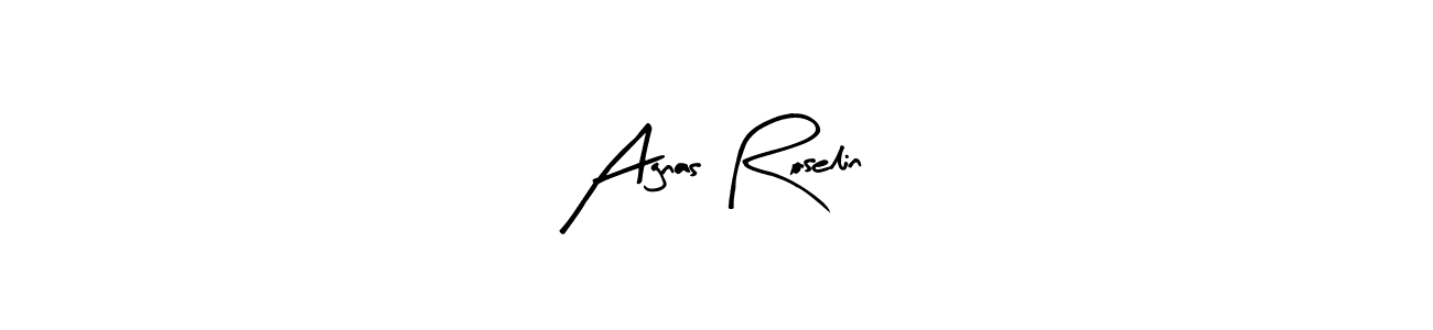 It looks lik you need a new signature style for name Agnas Roselin. Design unique handwritten (Arty Signature) signature with our free signature maker in just a few clicks. Agnas Roselin signature style 8 images and pictures png