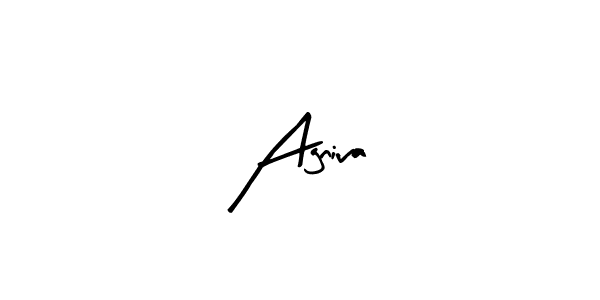 How to make Agniva signature? Arty Signature is a professional autograph style. Create handwritten signature for Agniva name. Agniva signature style 8 images and pictures png