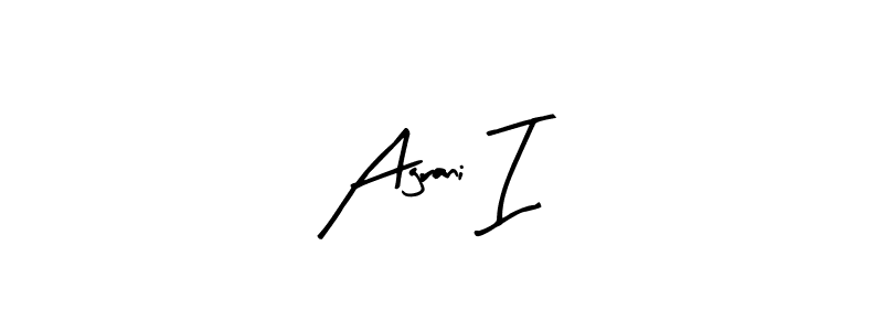 Create a beautiful signature design for name Agrani I. With this signature (Arty Signature) fonts, you can make a handwritten signature for free. Agrani I signature style 8 images and pictures png