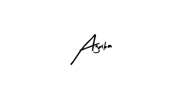 Arty Signature is a professional signature style that is perfect for those who want to add a touch of class to their signature. It is also a great choice for those who want to make their signature more unique. Get Agrika name to fancy signature for free. Agrika signature style 8 images and pictures png