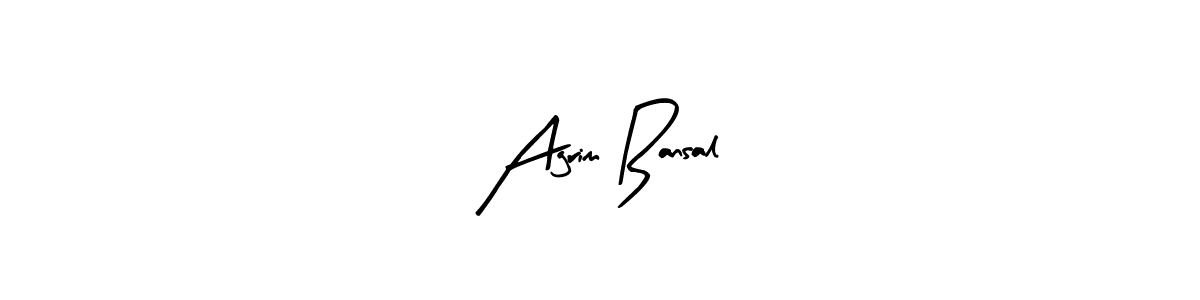 Also we have Agrim Bansal name is the best signature style. Create professional handwritten signature collection using Arty Signature autograph style. Agrim Bansal signature style 8 images and pictures png