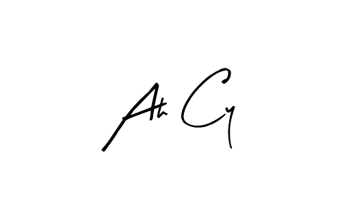 Use a signature maker to create a handwritten signature online. With this signature software, you can design (Arty Signature) your own signature for name Ah Cy. Ah Cy signature style 8 images and pictures png