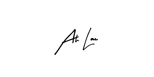 if you are searching for the best signature style for your name Ah Lam. so please give up your signature search. here we have designed multiple signature styles  using Arty Signature. Ah Lam signature style 8 images and pictures png