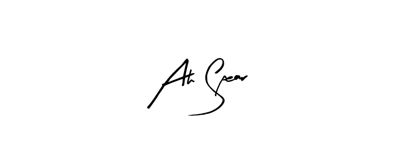 Arty Signature is a professional signature style that is perfect for those who want to add a touch of class to their signature. It is also a great choice for those who want to make their signature more unique. Get Ah Spear name to fancy signature for free. Ah Spear signature style 8 images and pictures png
