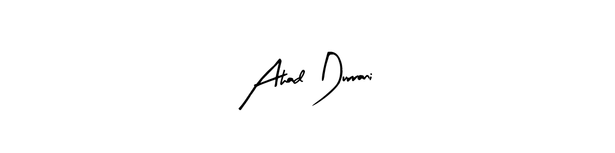 Here are the top 10 professional signature styles for the name Ahad Durrani. These are the best autograph styles you can use for your name. Ahad Durrani signature style 8 images and pictures png