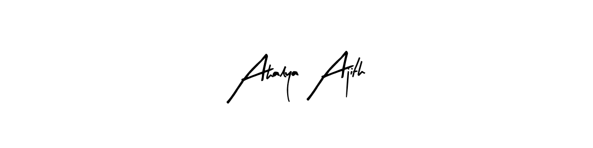 This is the best signature style for the Ahalya Ajith name. Also you like these signature font (Arty Signature). Mix name signature. Ahalya Ajith signature style 8 images and pictures png