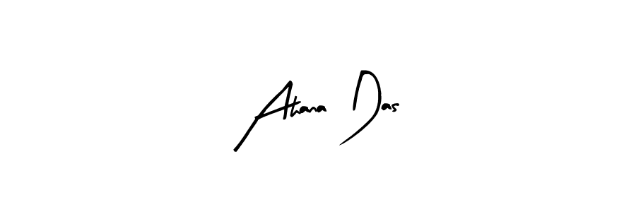 if you are searching for the best signature style for your name Ahana Das. so please give up your signature search. here we have designed multiple signature styles  using Arty Signature. Ahana Das signature style 8 images and pictures png