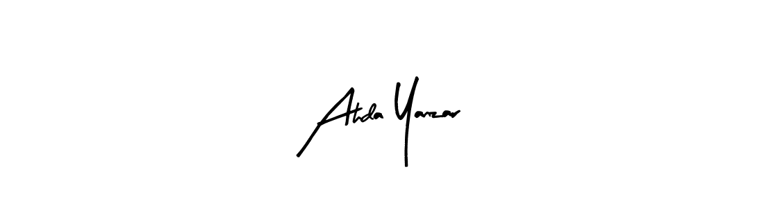 The best way (Arty Signature) to make a short signature is to pick only two or three words in your name. The name Ahda Yanzar include a total of six letters. For converting this name. Ahda Yanzar signature style 8 images and pictures png