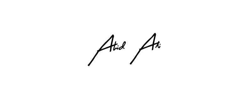 How to make Ahid Ali signature? Arty Signature is a professional autograph style. Create handwritten signature for Ahid Ali name. Ahid Ali signature style 8 images and pictures png