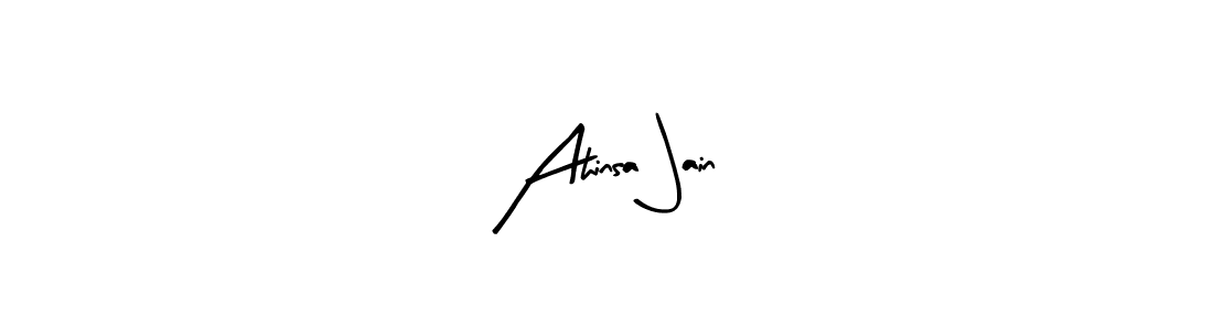 Also You can easily find your signature by using the search form. We will create Ahinsa Jain name handwritten signature images for you free of cost using Arty Signature sign style. Ahinsa Jain signature style 8 images and pictures png