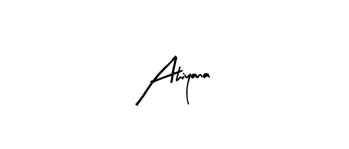 Create a beautiful signature design for name Ahiyana. With this signature (Arty Signature) fonts, you can make a handwritten signature for free. Ahiyana signature style 8 images and pictures png