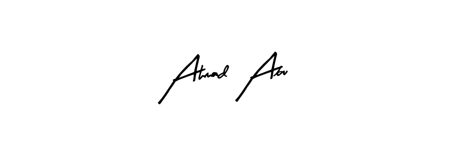 The best way (Arty Signature) to make a short signature is to pick only two or three words in your name. The name Ahmad Abu include a total of six letters. For converting this name. Ahmad Abu signature style 8 images and pictures png