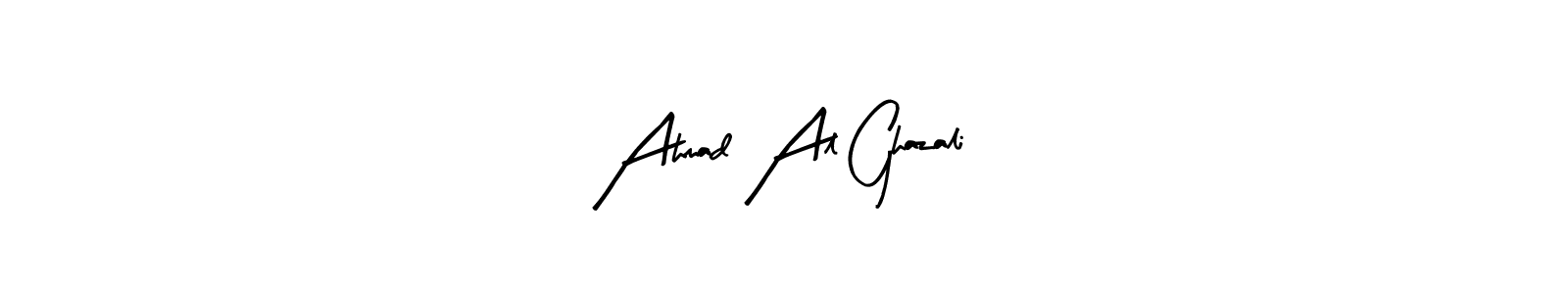 The best way (Arty Signature) to make a short signature is to pick only two or three words in your name. The name Ahmad Al Ghazali include a total of six letters. For converting this name. Ahmad Al Ghazali signature style 8 images and pictures png