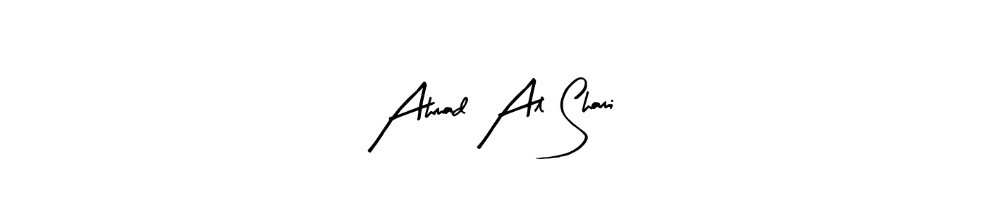How to make Ahmad Al Shami name signature. Use Arty Signature style for creating short signs online. This is the latest handwritten sign. Ahmad Al Shami signature style 8 images and pictures png