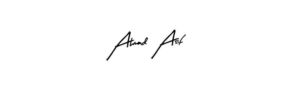 Make a beautiful signature design for name Ahmad Asif. With this signature (Arty Signature) style, you can create a handwritten signature for free. Ahmad Asif signature style 8 images and pictures png