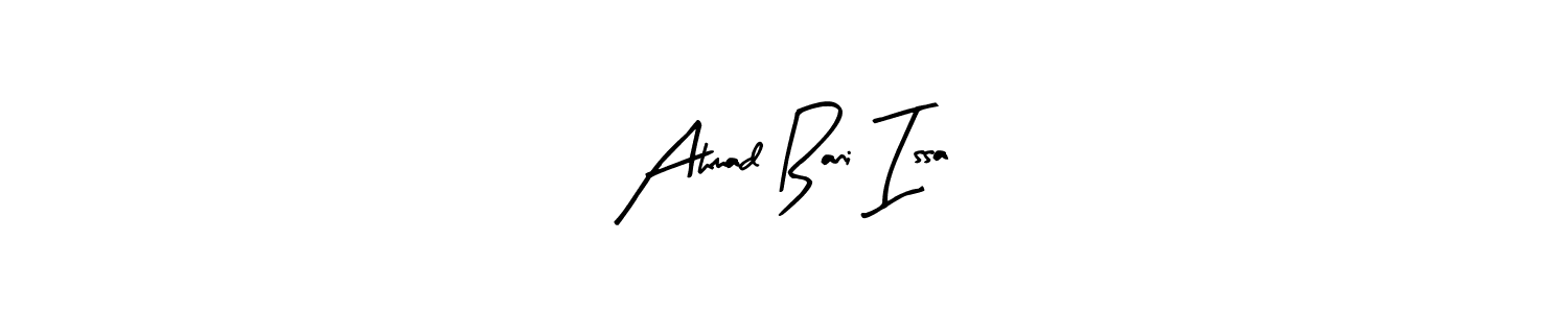 The best way (Arty Signature) to make a short signature is to pick only two or three words in your name. The name Ahmad Bani Issa include a total of six letters. For converting this name. Ahmad Bani Issa signature style 8 images and pictures png