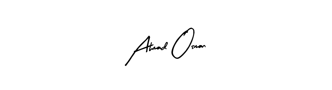 Use a signature maker to create a handwritten signature online. With this signature software, you can design (Arty Signature) your own signature for name Ahmad Osman. Ahmad Osman signature style 8 images and pictures png