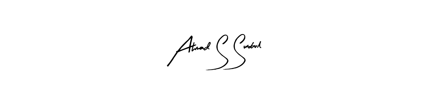 if you are searching for the best signature style for your name Ahmad S Sumbul. so please give up your signature search. here we have designed multiple signature styles  using Arty Signature. Ahmad S Sumbul signature style 8 images and pictures png