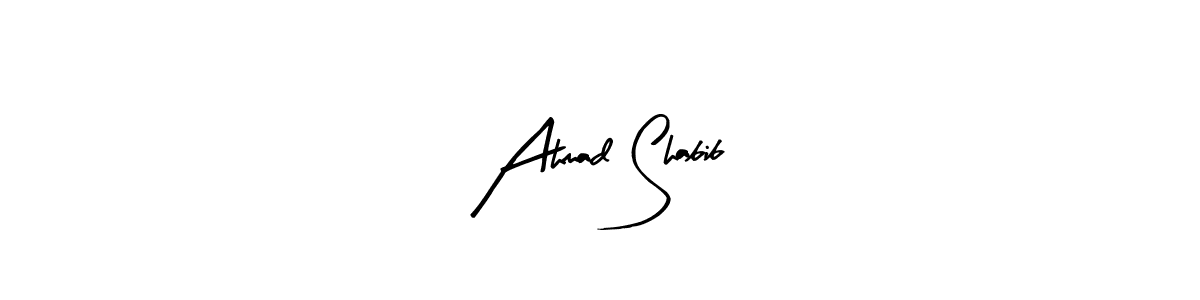 It looks lik you need a new signature style for name Ahmad Shabib. Design unique handwritten (Arty Signature) signature with our free signature maker in just a few clicks. Ahmad Shabib signature style 8 images and pictures png