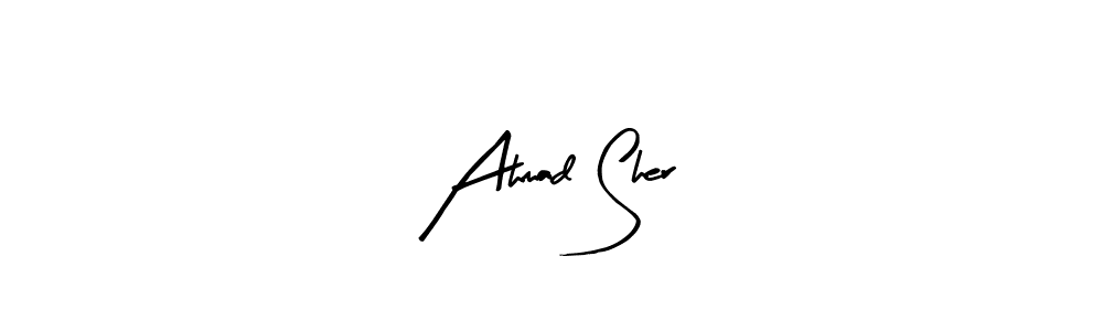 How to Draw Ahmad Sher signature style? Arty Signature is a latest design signature styles for name Ahmad Sher. Ahmad Sher signature style 8 images and pictures png