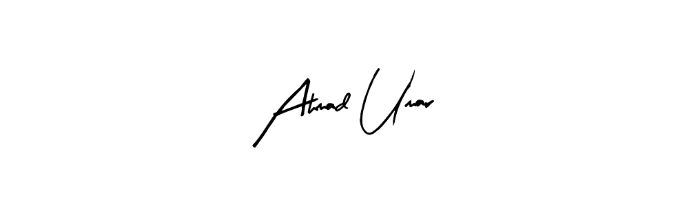 Use a signature maker to create a handwritten signature online. With this signature software, you can design (Arty Signature) your own signature for name Ahmad Umar. Ahmad Umar signature style 8 images and pictures png