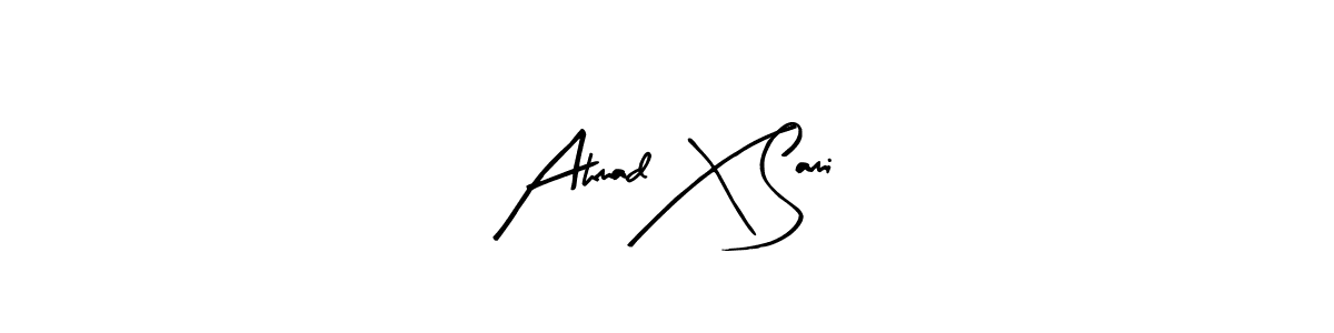 Also we have Ahmad X Sami name is the best signature style. Create professional handwritten signature collection using Arty Signature autograph style. Ahmad X Sami signature style 8 images and pictures png