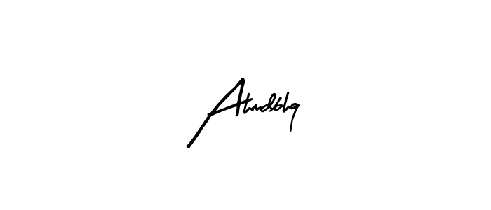 Design your own signature with our free online signature maker. With this signature software, you can create a handwritten (Arty Signature) signature for name Ahmdbhq. Ahmdbhq signature style 8 images and pictures png