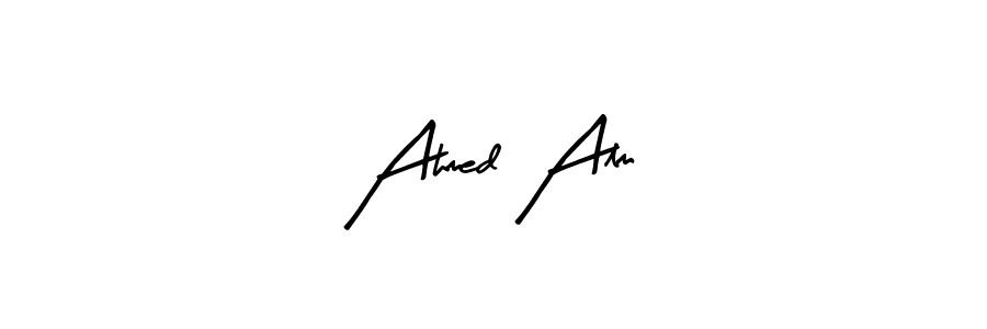 You should practise on your own different ways (Arty Signature) to write your name (Ahmed Alm) in signature. don't let someone else do it for you. Ahmed Alm signature style 8 images and pictures png