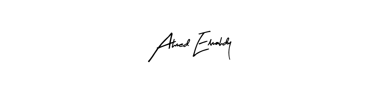 Arty Signature is a professional signature style that is perfect for those who want to add a touch of class to their signature. It is also a great choice for those who want to make their signature more unique. Get Ahmed Elmahdy name to fancy signature for free. Ahmed Elmahdy signature style 8 images and pictures png