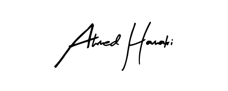 Arty Signature is a professional signature style that is perfect for those who want to add a touch of class to their signature. Get Ahmed Hamaki name fancy signature for free. Ahmed Hamaki signature style 8 images and pictures png